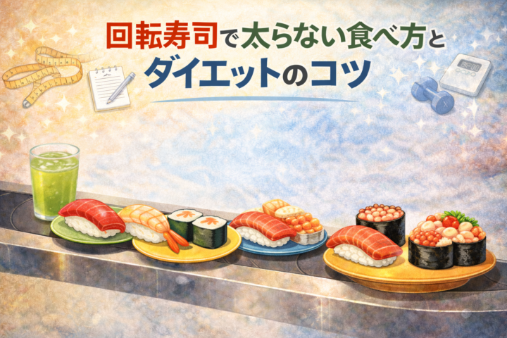 回転寿司で太らない食べ方とダイエットのコツの画像