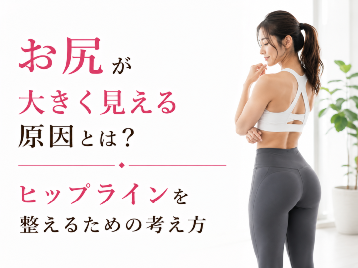 お尻が大きく見える原因とは?ヒップラインを整える方法|久留米パーソナルジムの画像